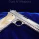 Colt Model 1905 45cal Engraved Nickel Plated Semi Auto Pistol.